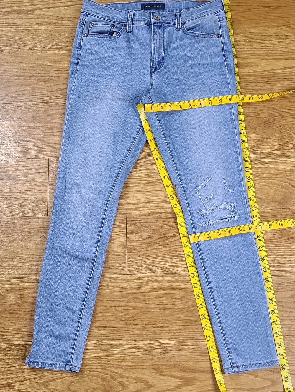 Aeropostale 6x27.5 Girls 2018 Strech Pre-owned distressed denim blue jeans